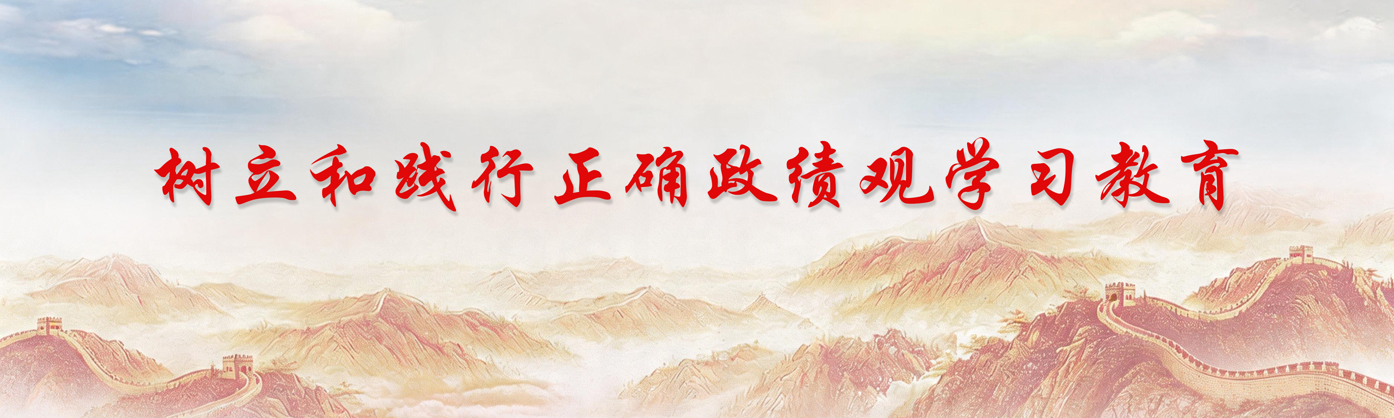 樹立和踐行正確政績觀學習教育